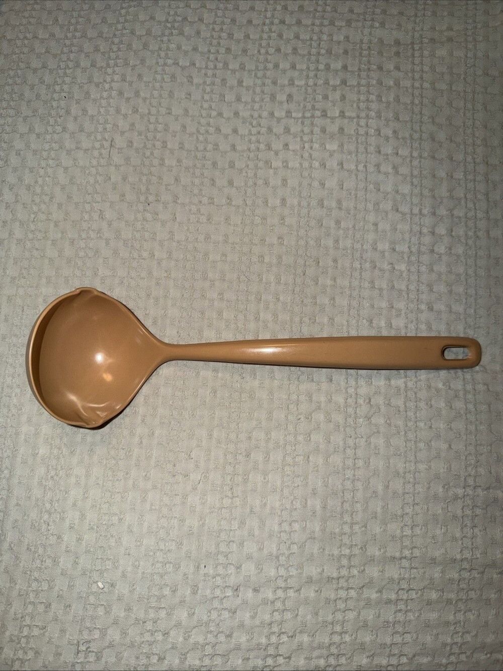 Vintage EKCO Orange Solid Serving Spoon Nylon Plastic Kitchen Utensil